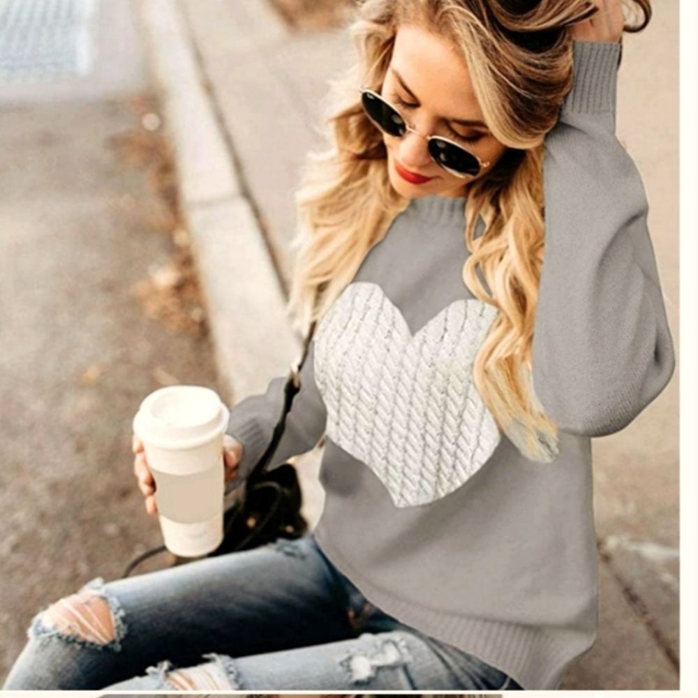BIG Heart Sweater